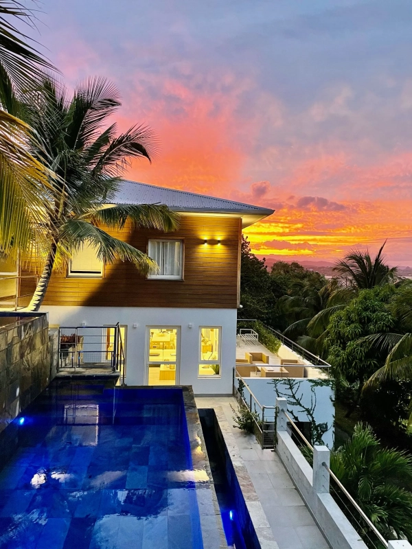 Location villa luxe Martinique - Coucher soleil